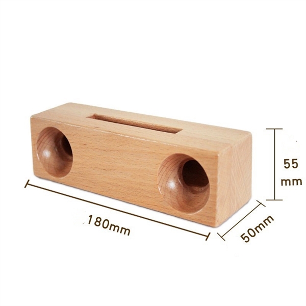 Mobile Phone Speaker Wood Holder Sound Amplifier - Image 2