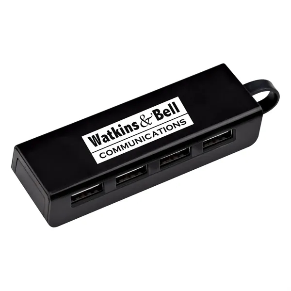 4-Port Traveler USB Hub With Phone Stand - Image 6