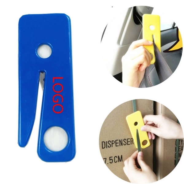 Mini Square PVC Emergency Seat Belt Cutter - Image 1