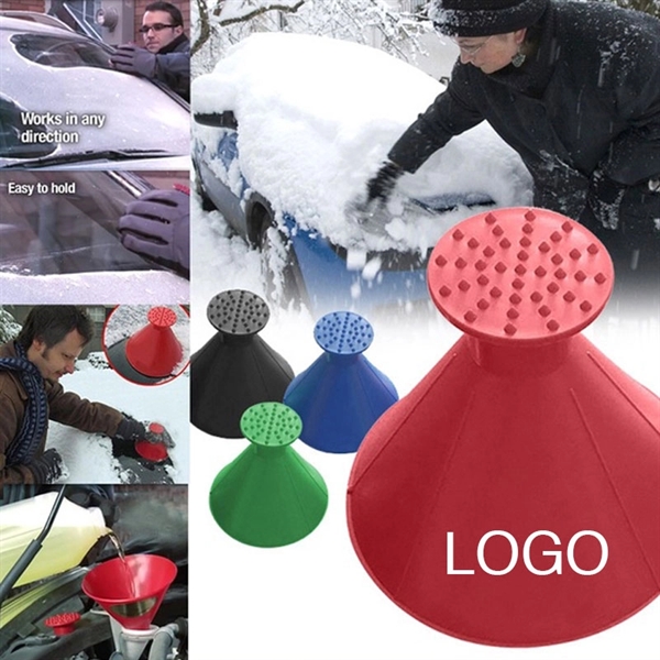 2 in 1 Cone-Shaped Car Screen Ice Remover - Image 1