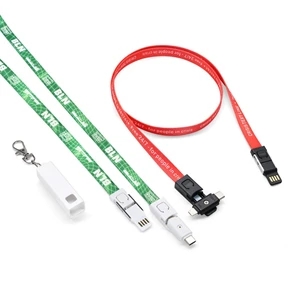 Smartphone 3-in-1 Lanyard USB Charging Cable