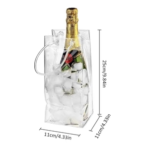 PVC Champagne Wine Ice Pouch Cooler Bag