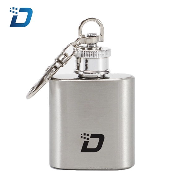 1-10 Oz Mini Stainless Steel Hip Flask - Image 2
