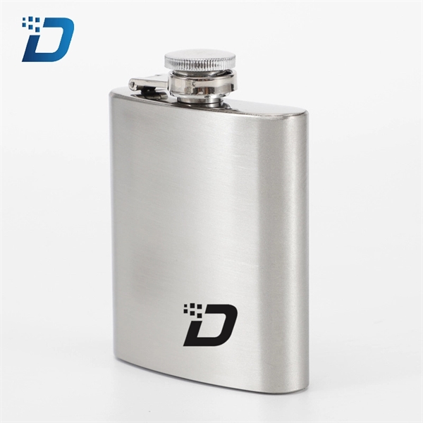 1-10 Oz Mini Stainless Steel Hip Flask - Image 3