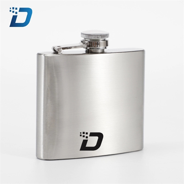 1-10 Oz Mini Stainless Steel Hip Flask - Image 4
