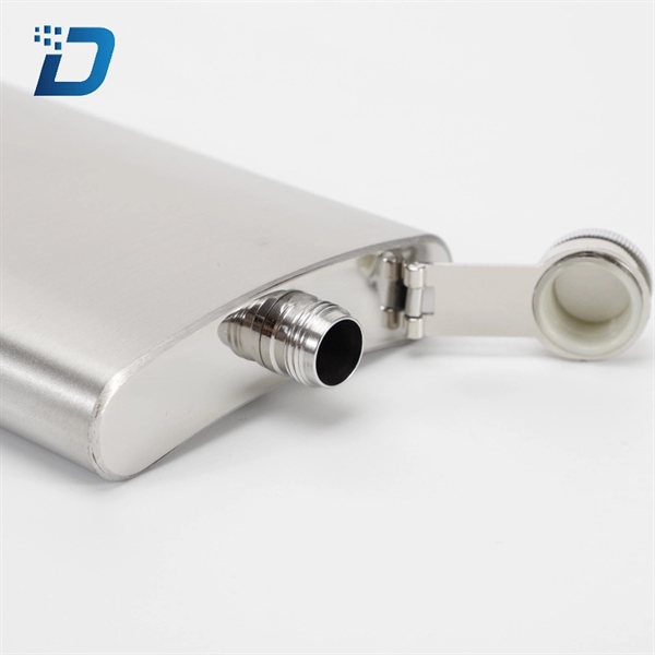 1-10 Oz Mini Stainless Steel Hip Flask - Image 5