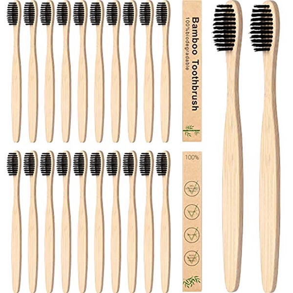 Nylon Brush Bamboo Toothbrush - Image 1