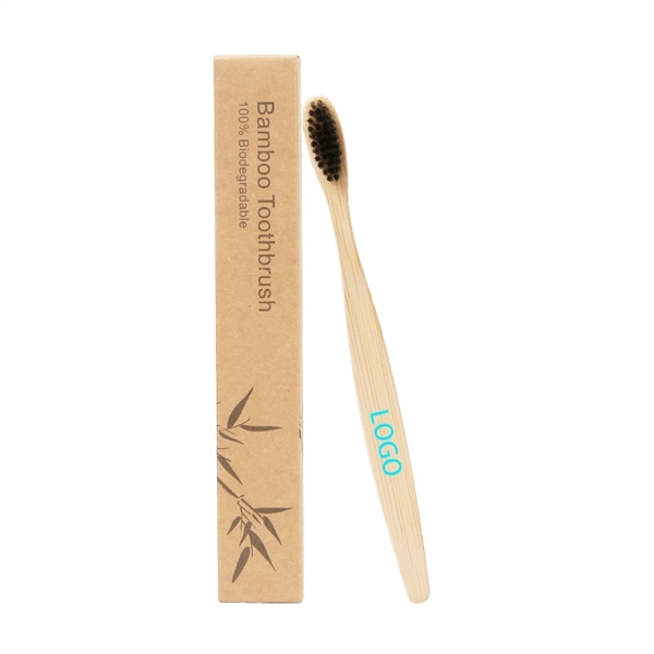 Nylon Brush Bamboo Toothbrush - Image 2