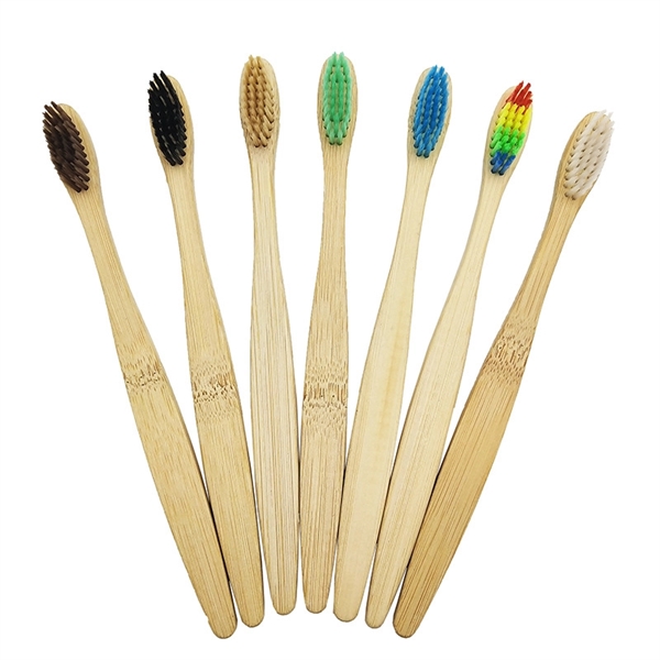 Nylon Brush Bamboo Toothbrush - Image 3