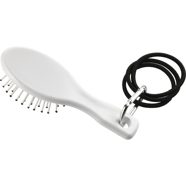 Hair Brush w/ Carabiner & Hair Elastics - Image 5
