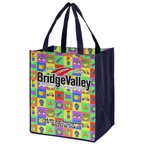 13" x 15" Full Color Sublimation Grocery Shopping Tote Bags