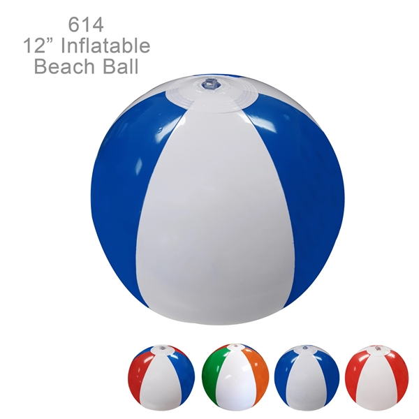12" Inflatable Beach Ball with 6 Panels - Image 9