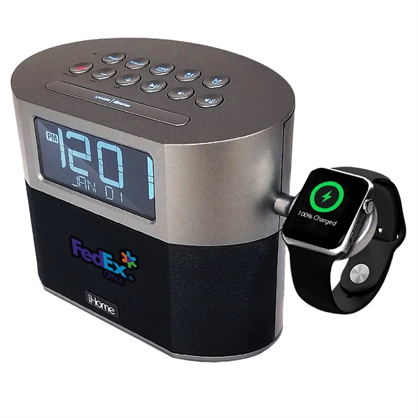 iHome Bluetooth FM Clock Radio With Apple Watch Charging - Image 4