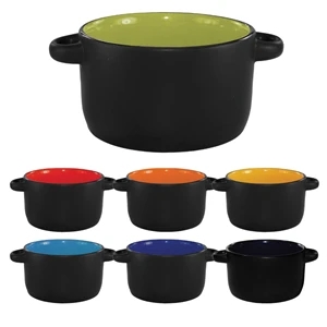 12.5 oz. Color In / Black Matte Out Hilo Soup Mug