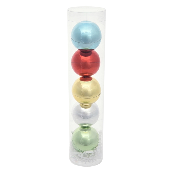 5-Piece Metallic Lip Moisturizer Ball Tube Gift Set - Image 2