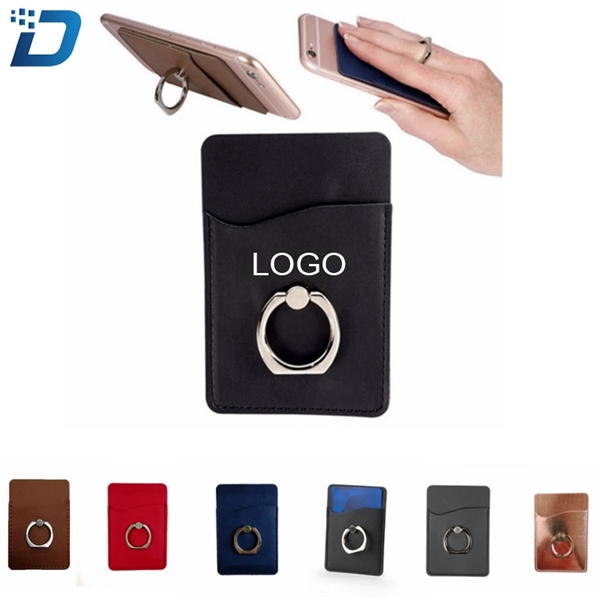 Smart Phone Wallet Holder With Ring - Image 1
