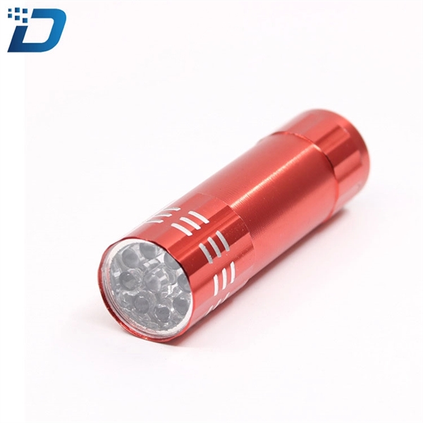 Aluminum Touch LED Flashlight With Lanyards - Image 2