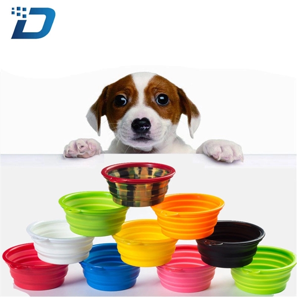 Folding Pet Feeding Travel Bowl With Carabiners - Image 4