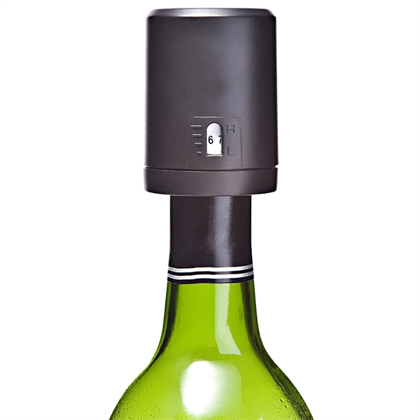 Vino Gauge™ Wine Preserver Pump, Black Plastic - Image 2