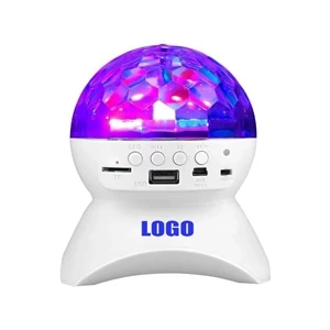 Rotating Disco Stage Light and Wireless Speaker USB Auto