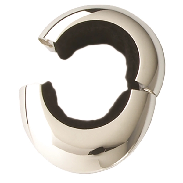 Magnetic Wine Collar, Two Piece, Silver Plated - Image 2