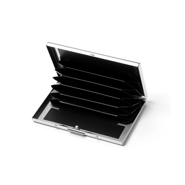 Stainless Steel Credit Cards Wallets RFID Cards Cases Holder - Image 1