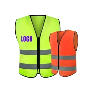 Simple Neon Yellow High Visibility Safety Vest