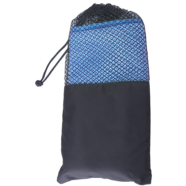 Microfiber Quick Dry & Cooling Towel in Mesh Pouch - Image 2