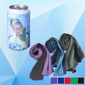 Microfiber Quick Dry & Cooling Towel in Can
