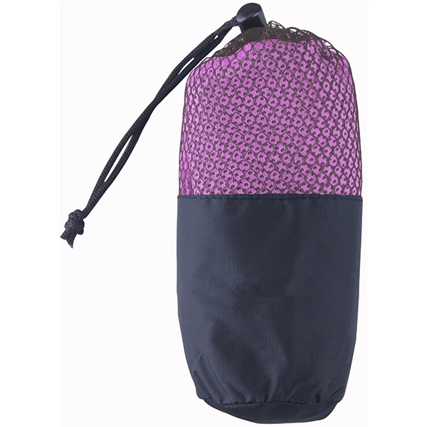 Microfiber Quick Dry & Cooling Towel in Mesh Pouch - Image 4
