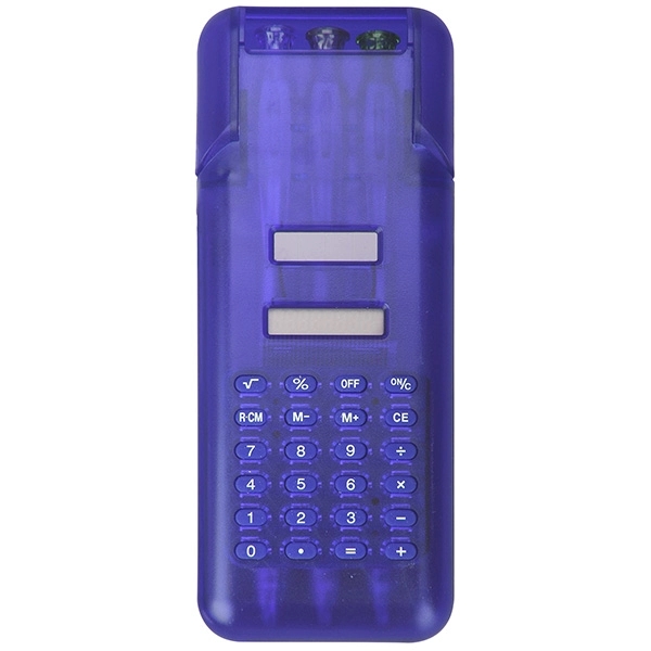 Mini Calculator w/ Three Ballpoint Pen - Image 7