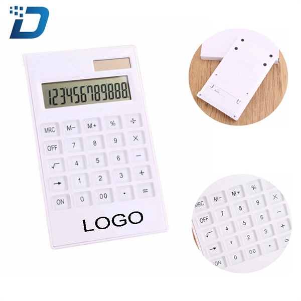White Desk Top Electronic Calculator - Image 1