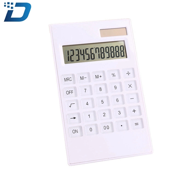 White Desk Top Electronic Calculator - Image 2
