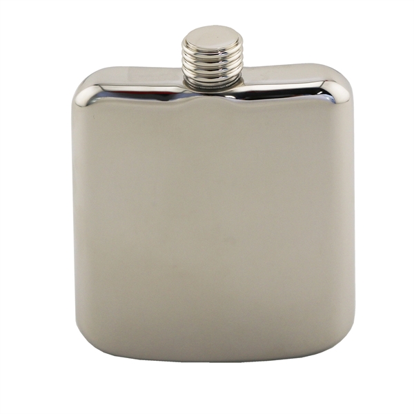 Polished Stainless Steel Sleekline Pocket Flask - Image 2
