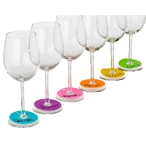 Neon Party Wine Glass Paper Tags Set (240 each) - Image 2