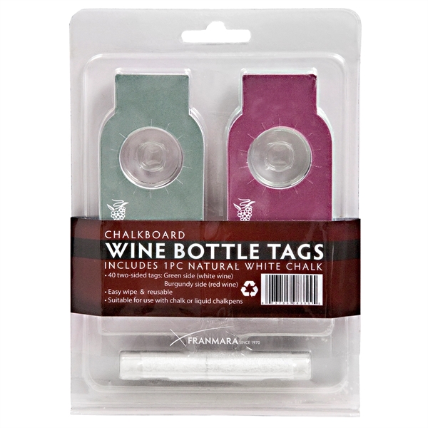 Wine Bottle Chalkboard Tags (40) - Image 2