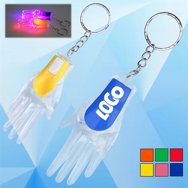Hand Shaped Flashlight w/ Key Chain - Image 1