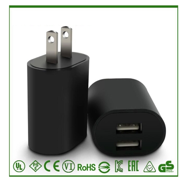 UL Qualified Dual Phone USB Charging Adapter Plug - Image 2