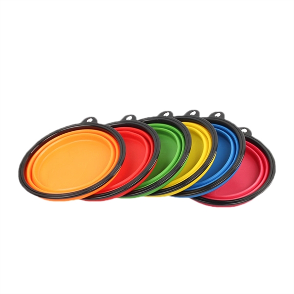 Pet silicone outdoor folding bowl - Image 2