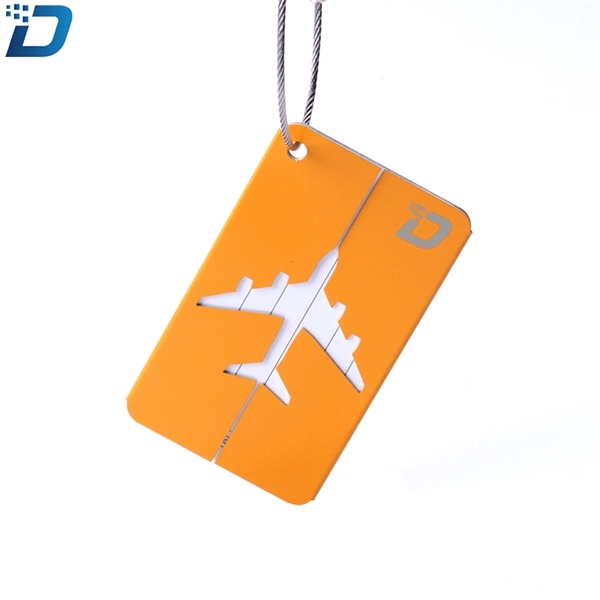 Creative Aluminum Aircraft Luggage Tag - Image 3