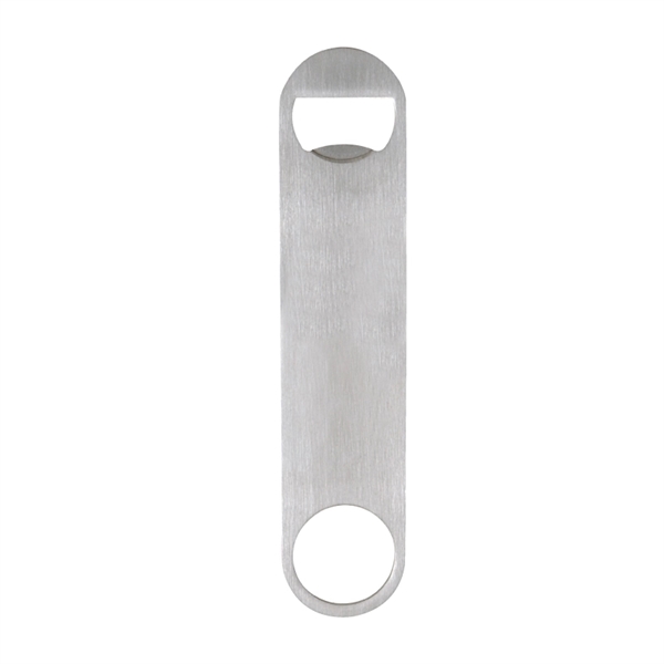 Thin Paddle Style Stainless Steel Bottle Opener - Image 2