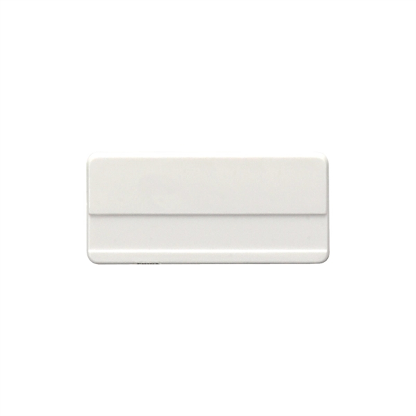 Small Plastic Name Badge with Safety Pin - Image 2