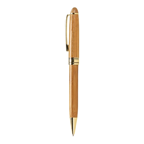 The Milano Blanc Bamboo Ballpoint Pen - Image 2