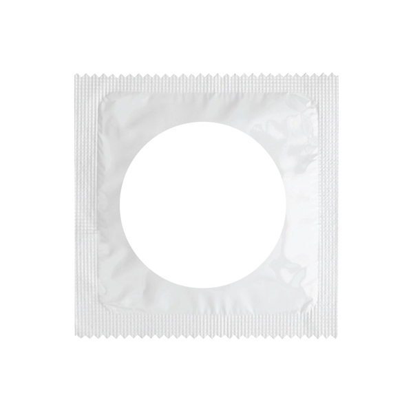 Individual Condom w/ Round 4 Color Process Printing Decal - Image 2