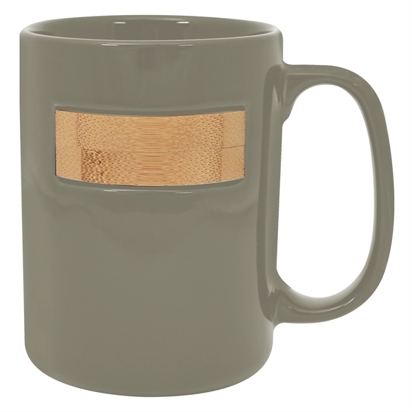 15 Oz. Peek-A-Bamboo Stoneware Mug - Image 4