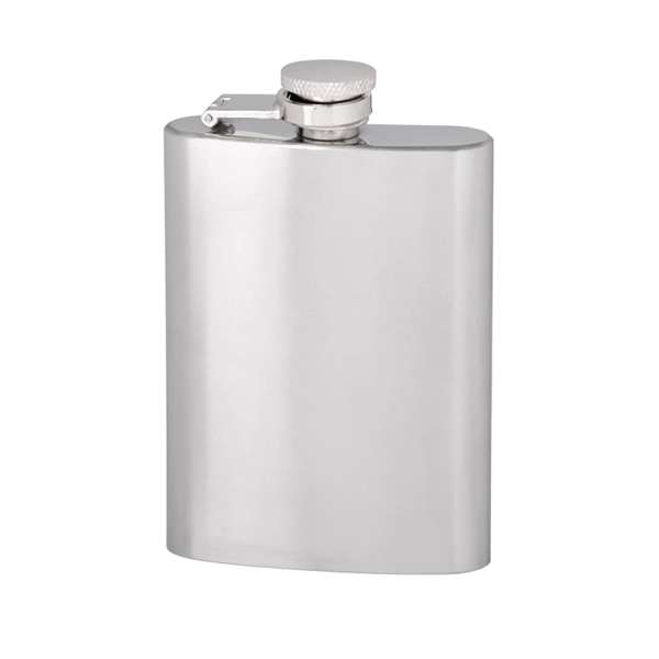 4 oz. Slim Stainless Steel Hip Flask - Image 2
