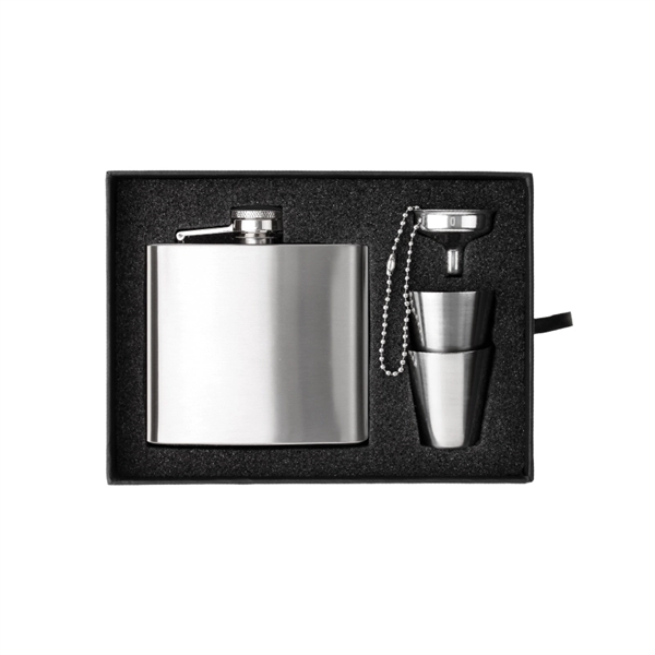 The Kenzie Flask, Shot Glass and Funnel Gift Set - Image 3