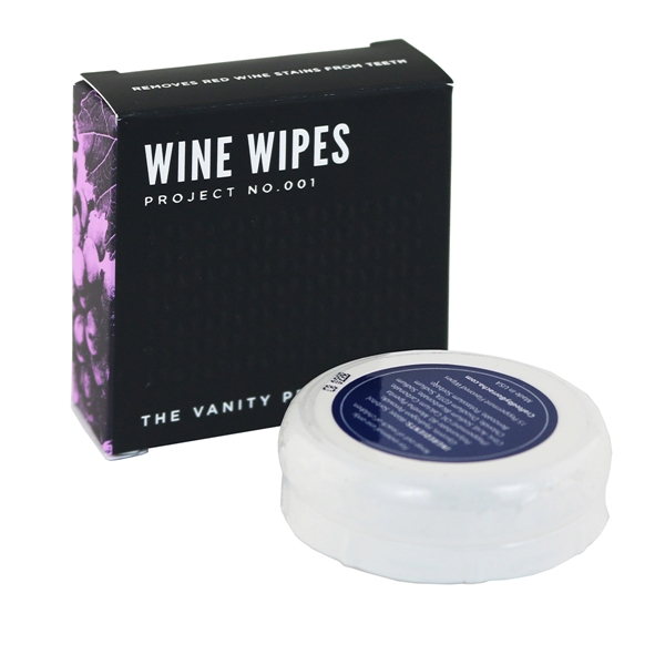 Wine Wipes, Mirror Compact w/ 15 Disposable Wipes - Image 1
