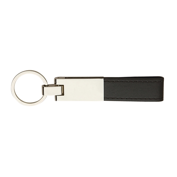 Leather And Silver Keyring - Image 3