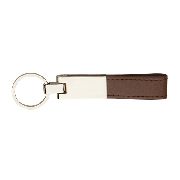 Leather And Silver Keyring - Image 4